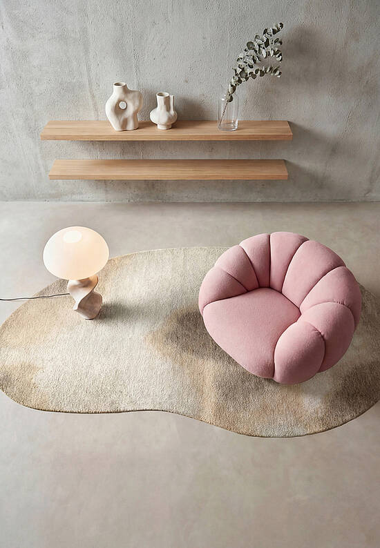 Безворсовый ковер из полиэстера LR6252-L432 outdoor