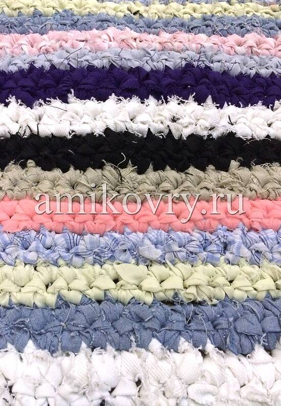 Эксклюзивный вязаный коврик ручной работы CH-08