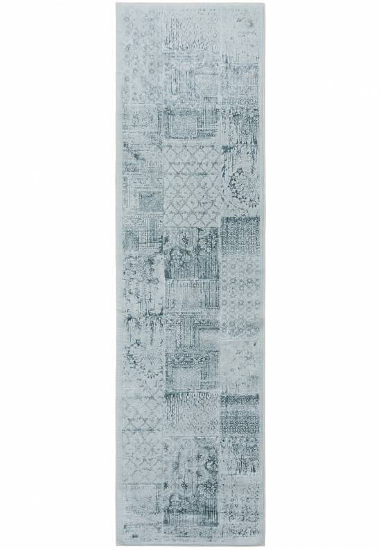 Турецкий ковер из хлопка и вискозы Patchwork Turkuaz