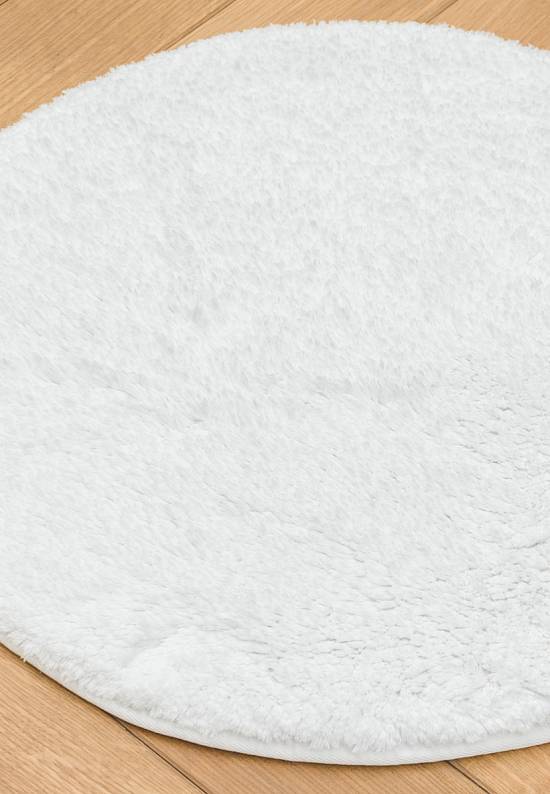 Белый коврик для ванной Organic Soft 1601 White