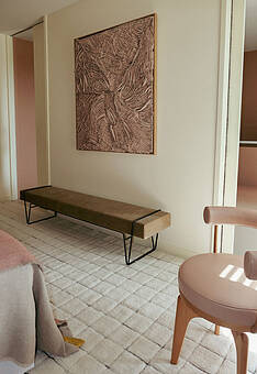 ковер в интерьере Lorena Canals Wool Mosaic Natural