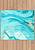 Бирюзовый коврик для ванной  Marbling 01 Turquoise