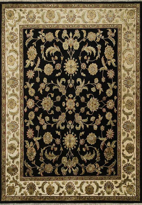 Элитный ковер ручной работы 10/10 CH-121-Black/Ivory