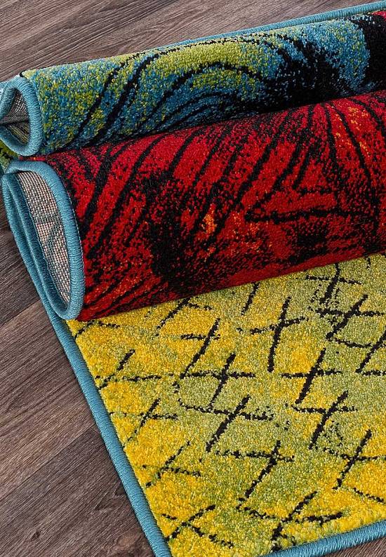 Недорогой синтетический ковер 2746-Multicolor