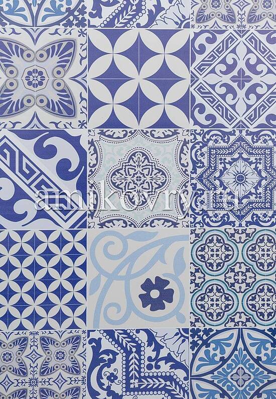 Безворсовый виниловый коврик для кухни Eclectic-E8