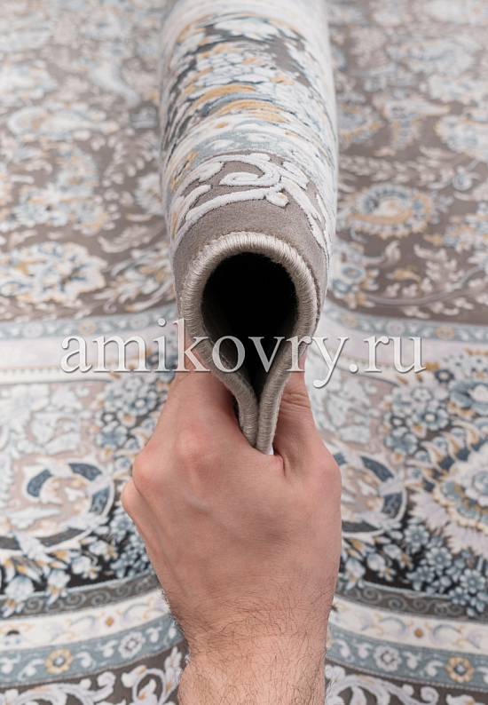 Иранский высокоплотный ковер G256-Gray
