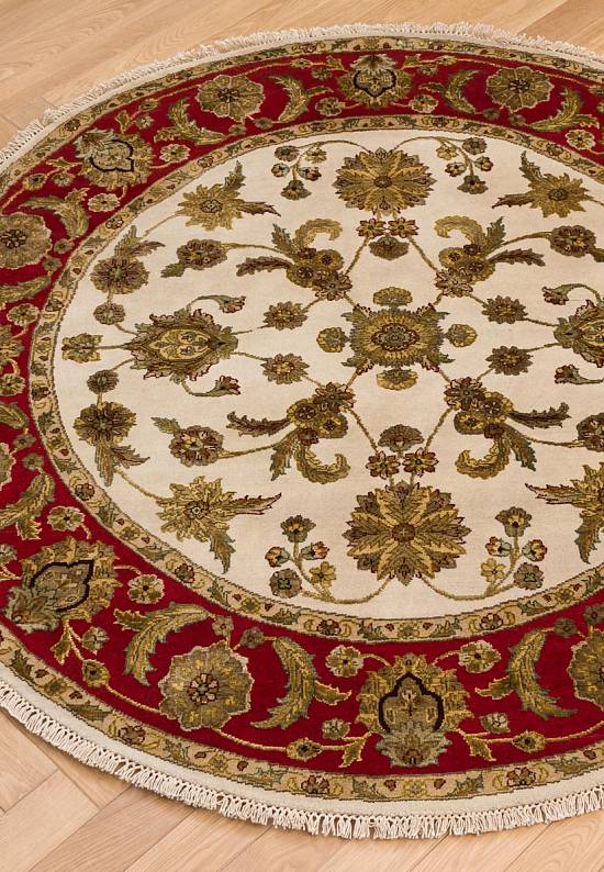 Элитный ковер ручной работы 10/10 SK-175-Ivory/Red