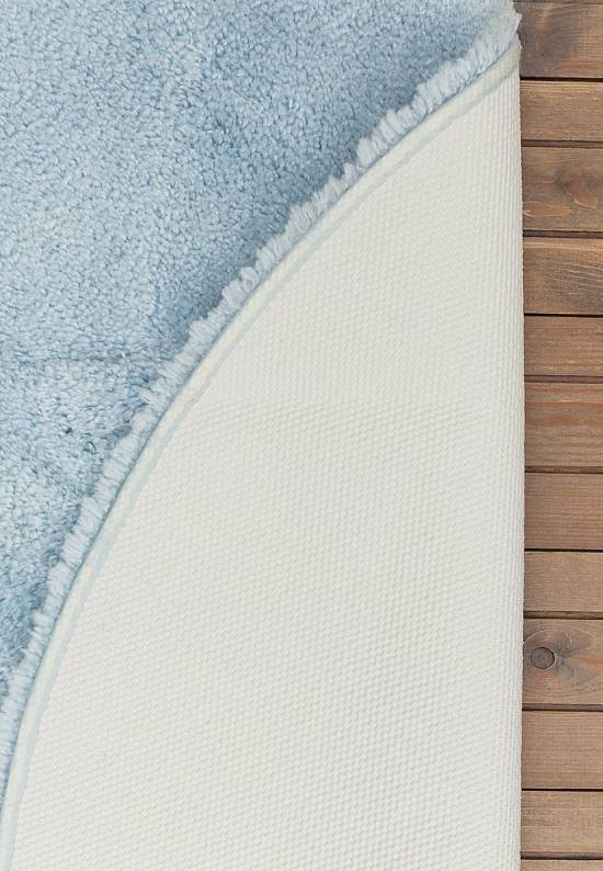 Голубой мягкий коврик для ванной 3505 Pastel Blue