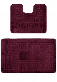 дизайн комплекта ковриков для ванной Confetti Bath Maximus Ethnic 2576 Aubergine PS
