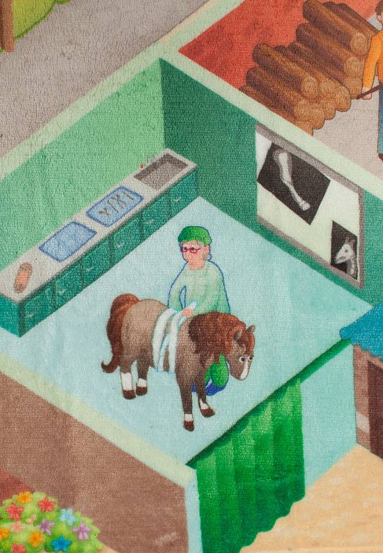 Детский мягкий игровой коврик Equestre