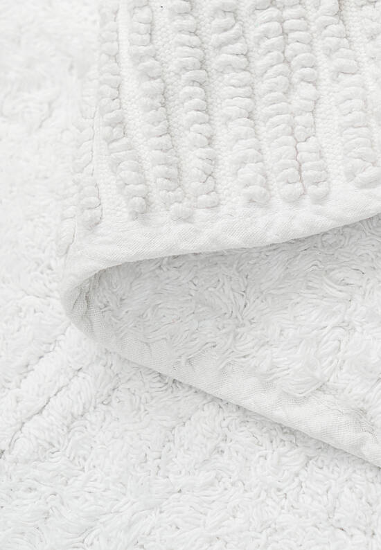Белый комплект ковриков для ванной Plush-White
