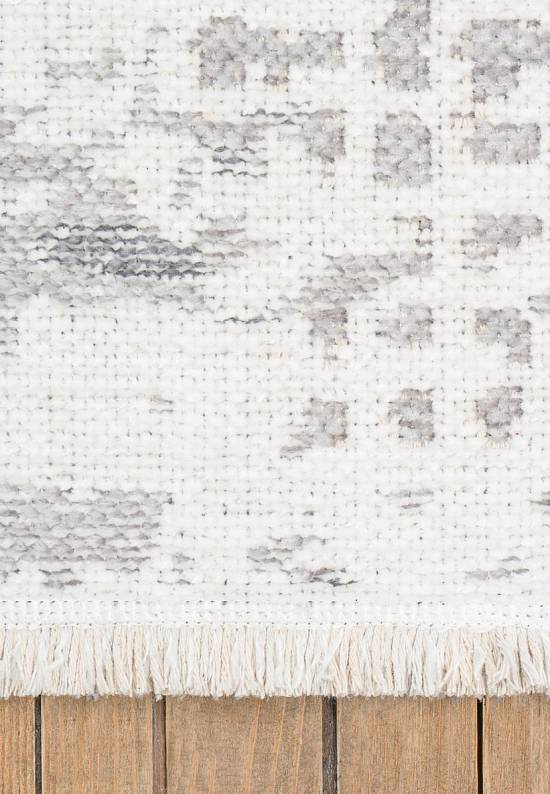 Двусторонний безворсовый ковер из шенилла NK 01 Cream Grey