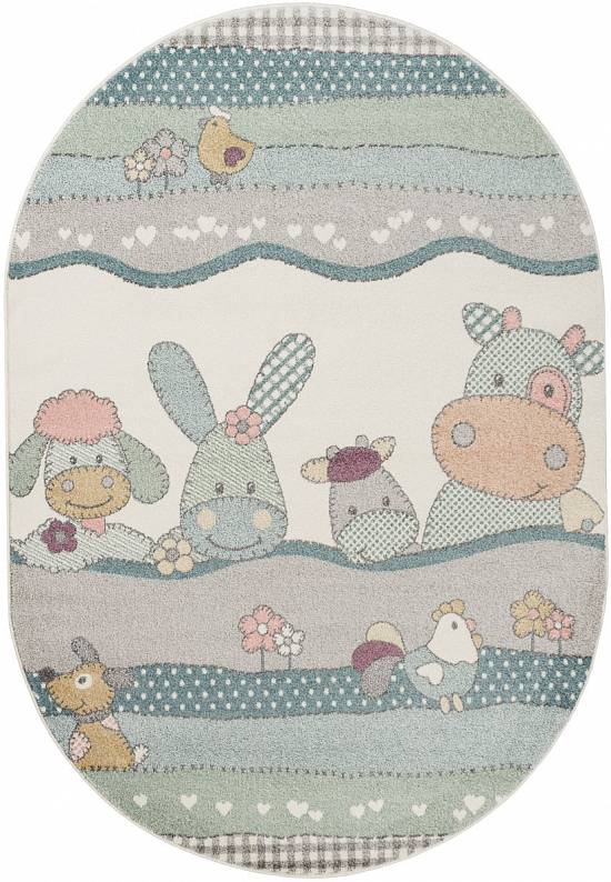 Недорогой современный ковер 2484-Light Cream