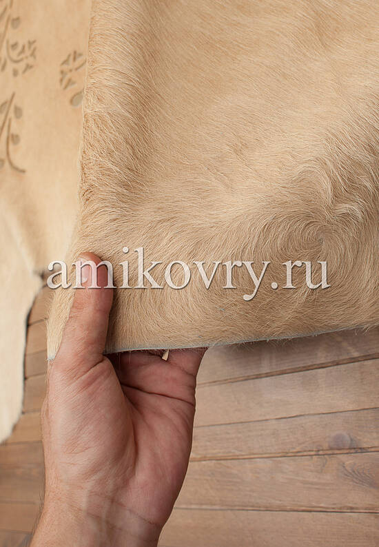 Натуральная шкура коровы Хай-тек Sasha D16 cream