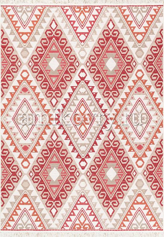 Безворсовый ковер в этно-стиле AR 08 Coral