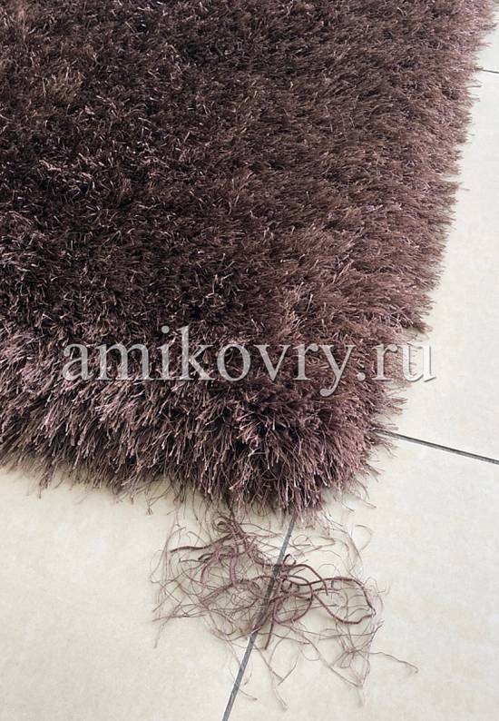 Пушистый ковер с длинным ворсом H169-brown discount