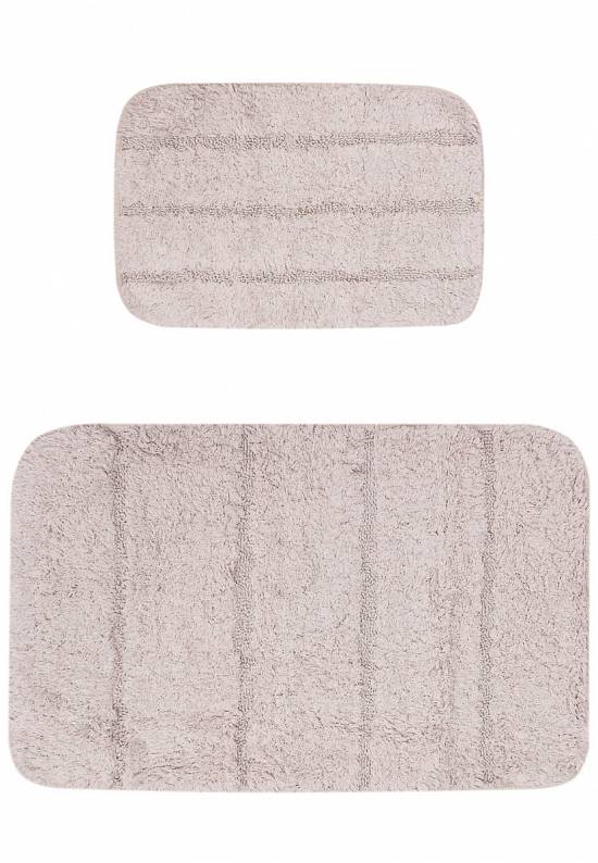 Сиреневый комплект ковриков для ванной и туалета Clay-Beige