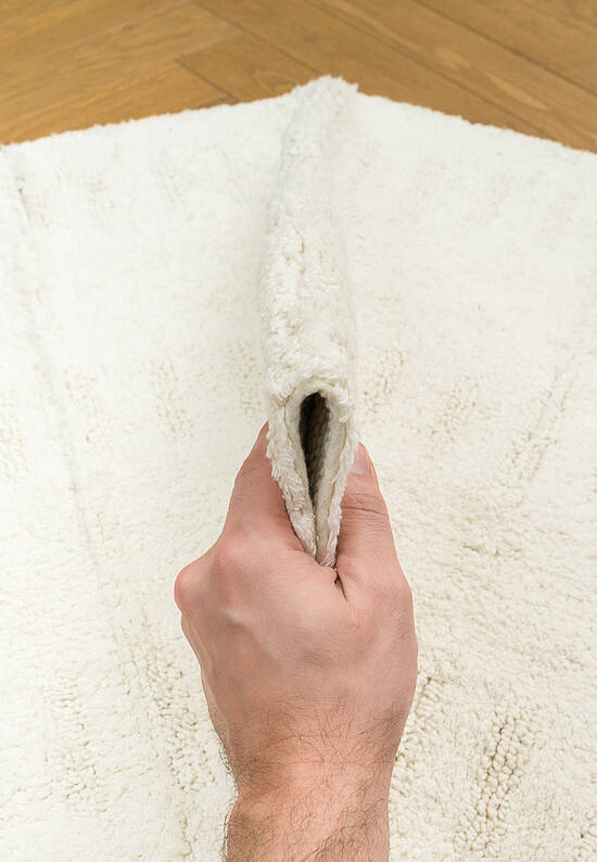 Белый комплект ковриков для ванной Togo-Ecru