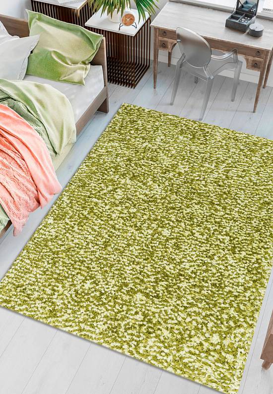 Мягкий ковер с длинным ворсом 305 Green
