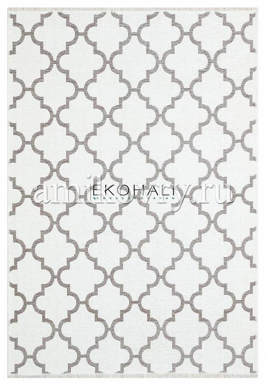 Двусторонний безворсовый ковер из шенилла NK 04 Yellow Grey