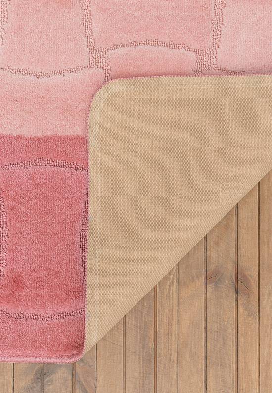 Комплект ковриков для ванной и туалета Sariyer 2580 Dusty Rose BQ
