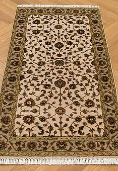 ковер в перспективе против ворса Kashan gold 10/10 SC-733-6-Ivory/Camel