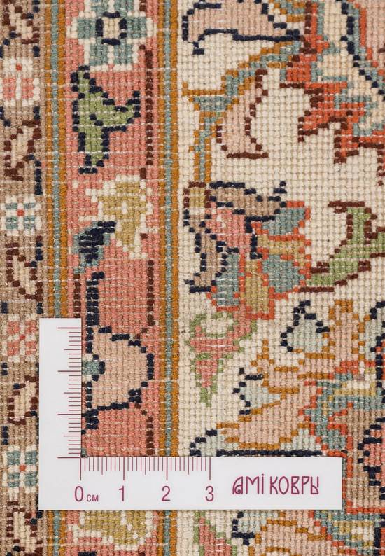 Шелковый ковер ручной работы из Индии 229688-Saroukh beige/blue