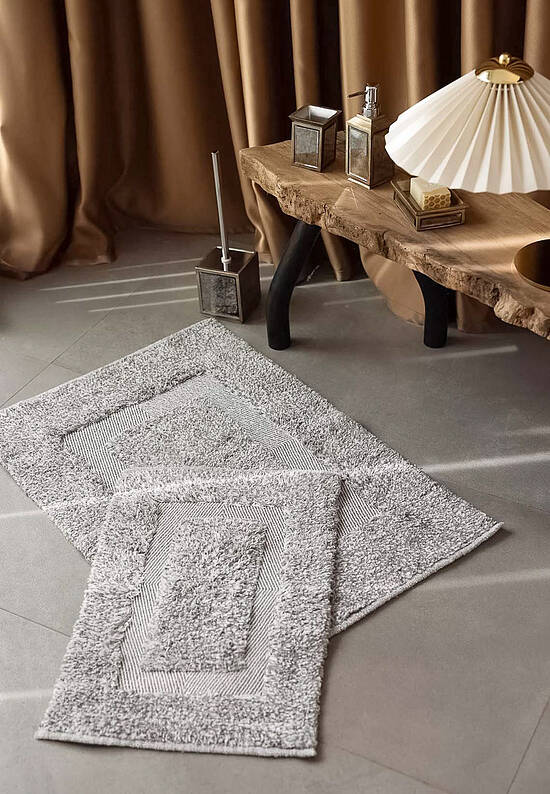 Серый комплект ковриков для ванной Vivian-Gray
