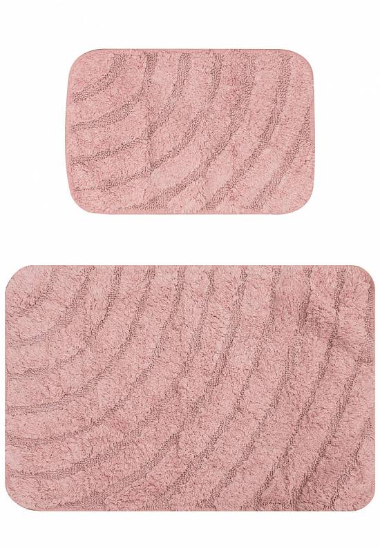 Розовый комплект ковриков для ванной и туалета Porter-Rose