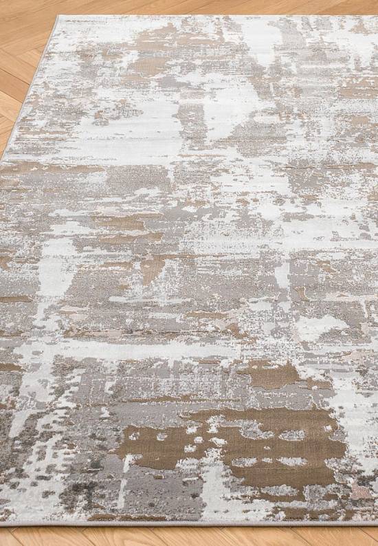 Синтетический бюджетный ковер F238-Gray-Beige
