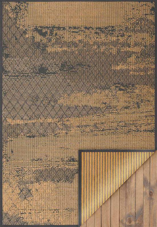 Двусторонний безворсовый ковер Nehatu-Gold