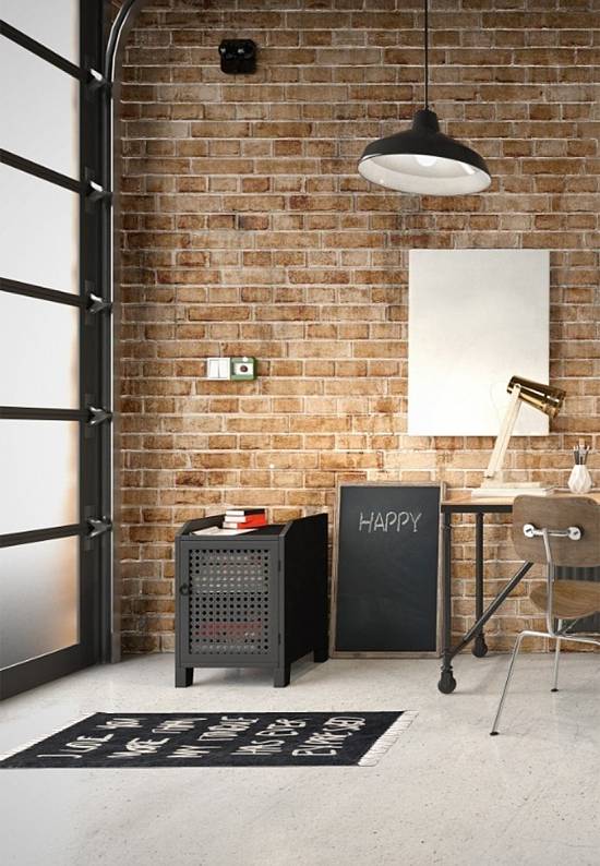 Безворсовый ковер из хлопка JHC-17-19 natural-black