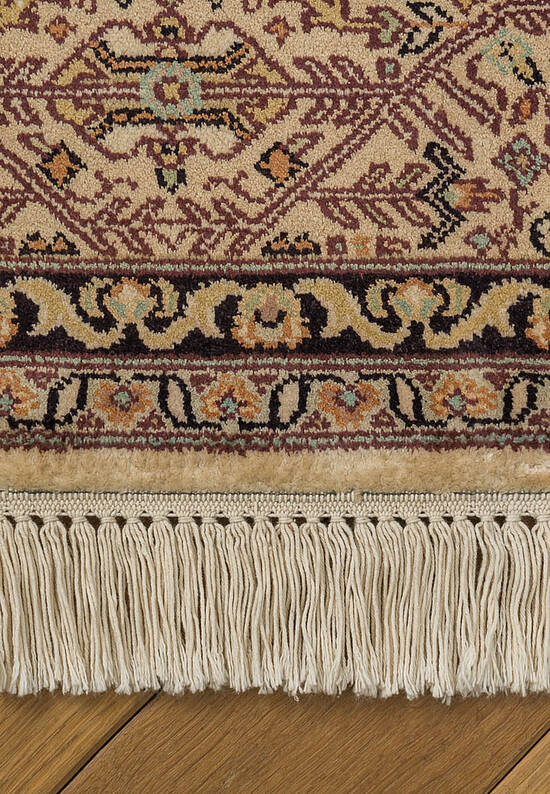 Шелковый ковер ручной работы IIST-GI9KK2JN2 Kashan White