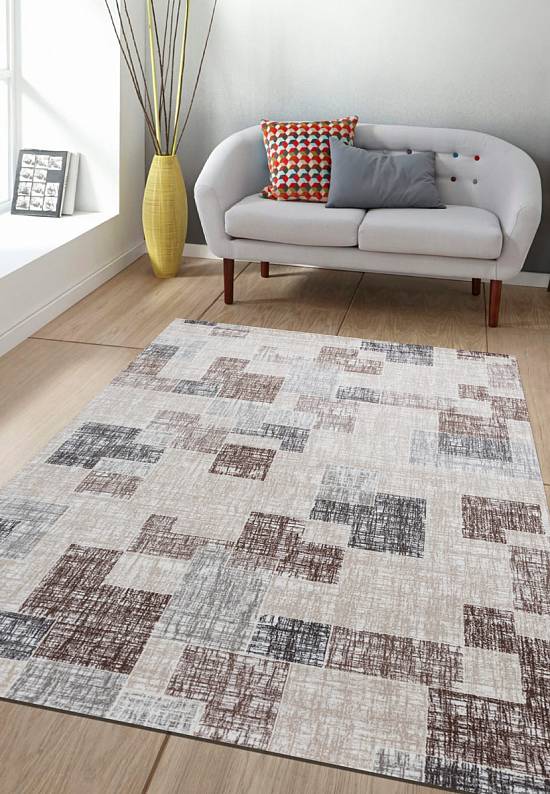 Турецкий акриловый ковер 1451 L.Mink-L.Grey