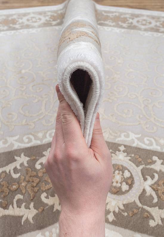 Турецкий синтетический ковер 12451-Cream