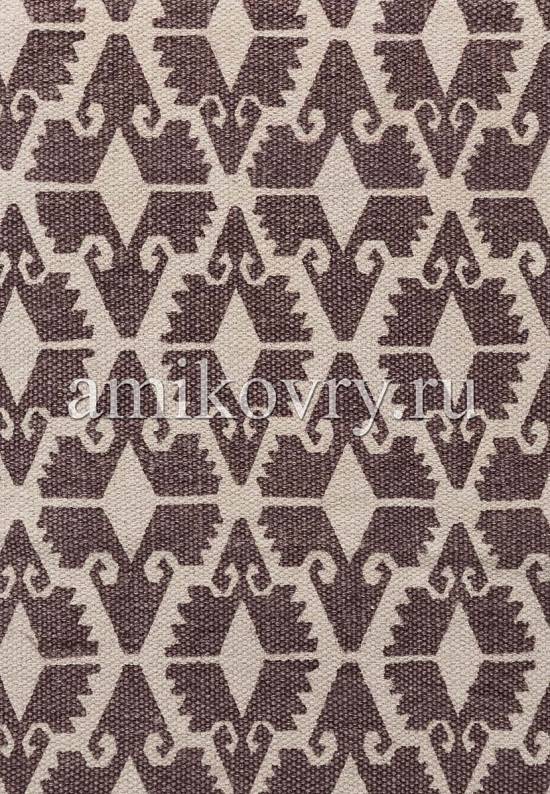 Безворсовый ковер ручной работы из Индии JHC-07 natural-chocolate kilim discount1