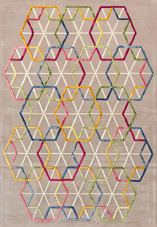 Дизайнерский ковер Hexagon 233.001-990