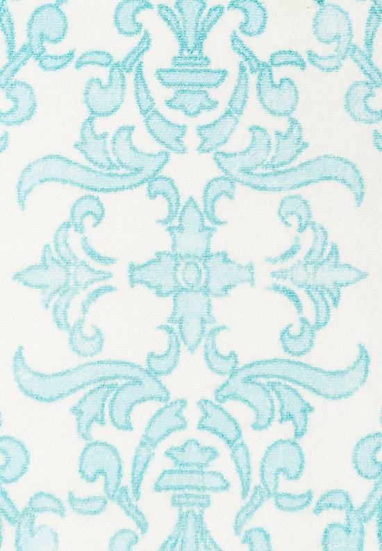 Бирюзовый коврик для ванной  Shabby Damask 01 Blue