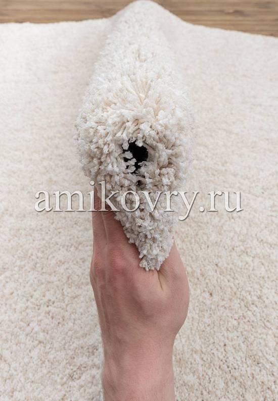 Мягкий ковер с длинным ворсом Cream discount13