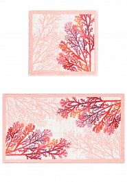 дизайн комплекта ковриков для ванной Confetti Bath Bella Coral 01 Pink