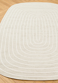 ковер в перспективе против ворса Sicilia RS6026-R454 RR овал