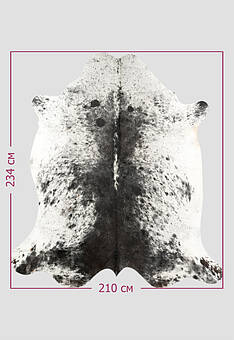 размер натуральной шкуры коровы Соль/перец чёрно-белая LN012-Salt/Pepper 948