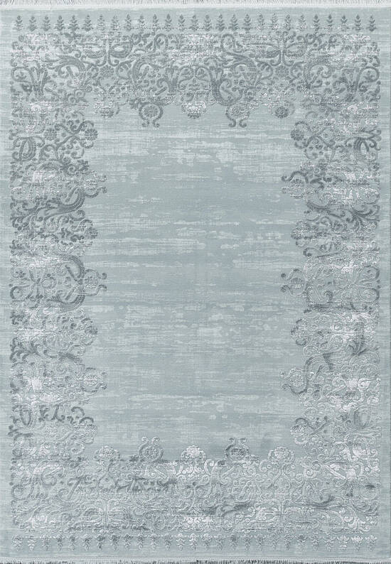 Турецкий однотонный ковер из акрила 5326 Turqoise