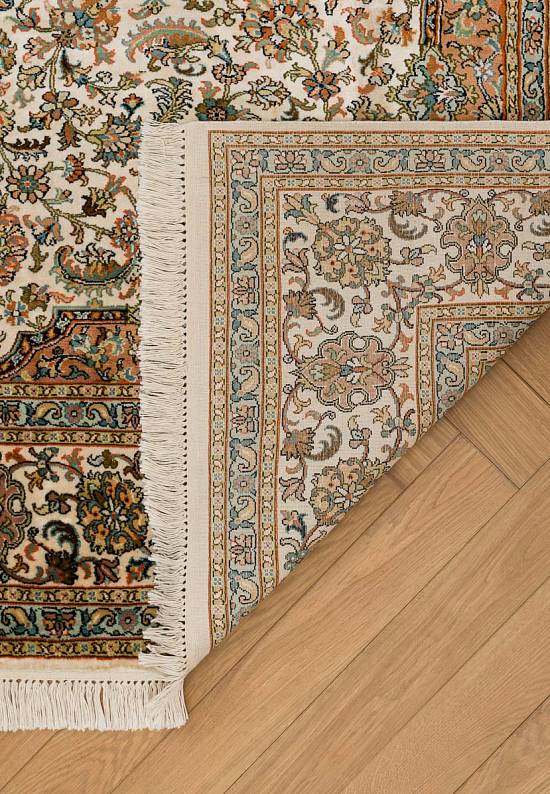 Шелковый ковер ручной работы из Индии 244199-Shiraz beige/rust