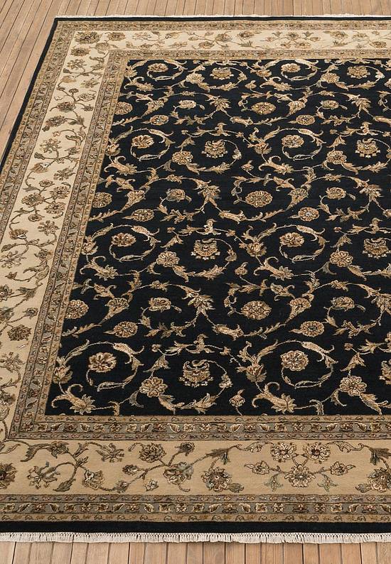Элитный ковер ручной работы 10/10 RS-318 Black-Beige