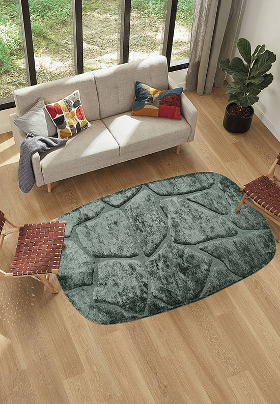 Пушистый ковер из полиэстера RN5471-R802 RR