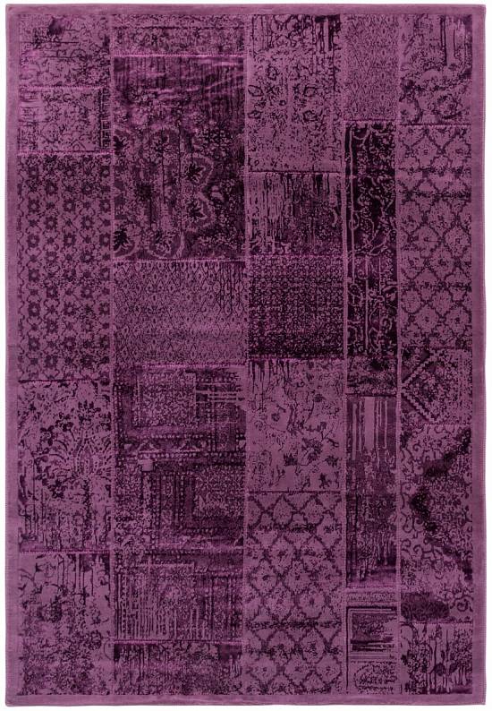 Турецкий ковер из хлопка и вискозы Patchwork Cherry