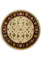 Ковер ручной работы Kashan gold 10/10 CH-114-Ivory/Red круг