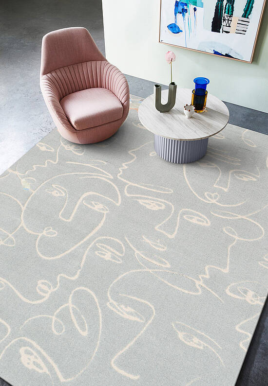 Дизайнерский ковер Faces 461.057-AE501