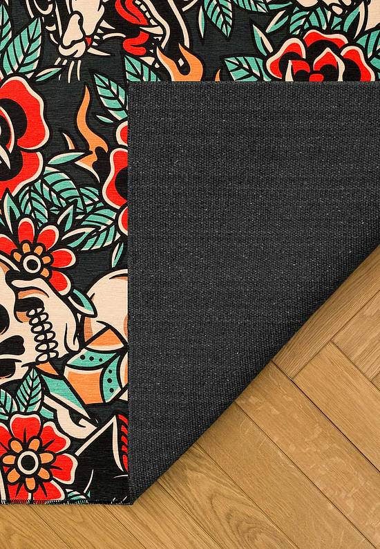 Безворсовый ковер для подростка Old School Pattern